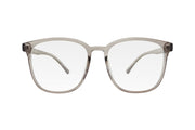 Clear grey oversized blue light blocking glasses made from TR90