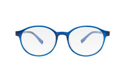 Blue round lenses blue light blocking glasses for kids.